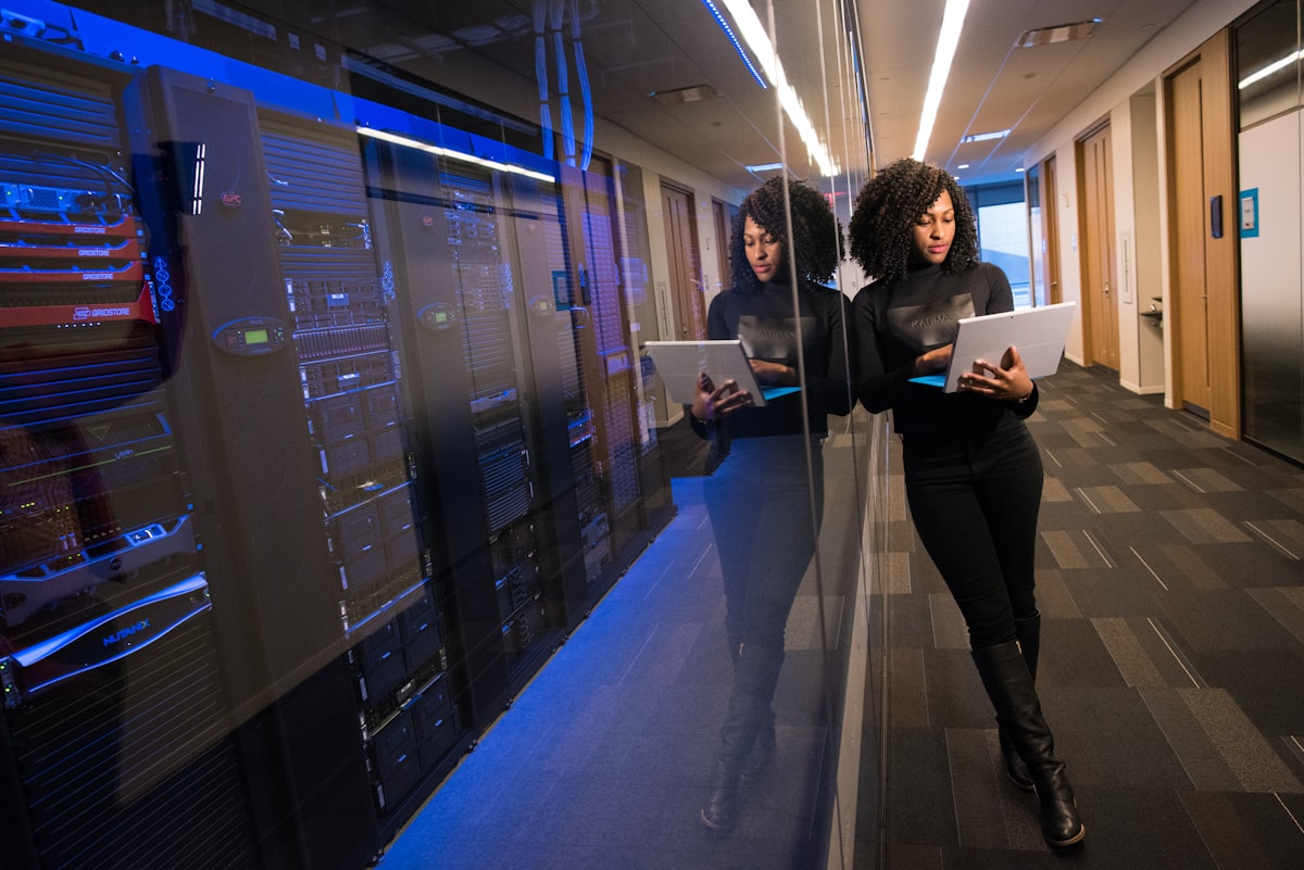 Abstract futuristic technology landscape — a generic stock photo evoking the accelerating AI cybersecurity arms race