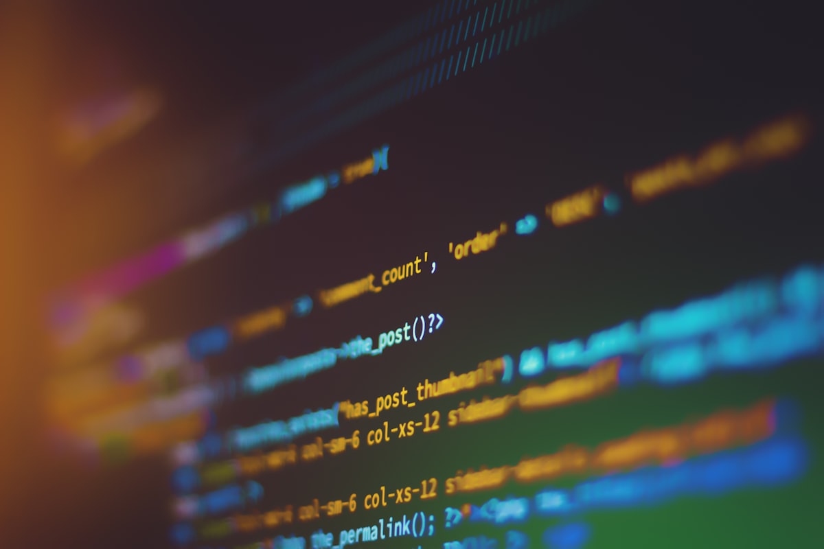 Stock image of computer code on a dark screen (representative illustration, not an actual disassembly of fvevol.sys)