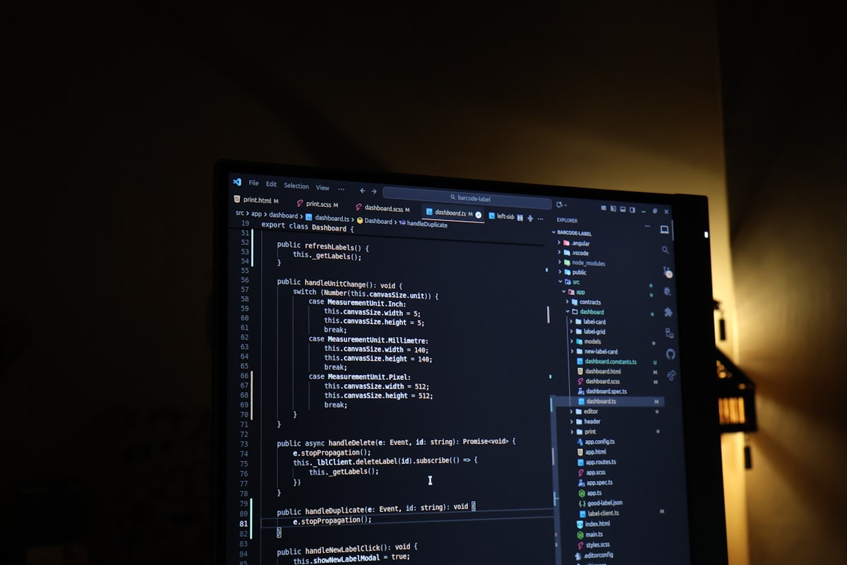 Abstract developer workspace — generic stock photo representing terminal sessions and command-line interfaces