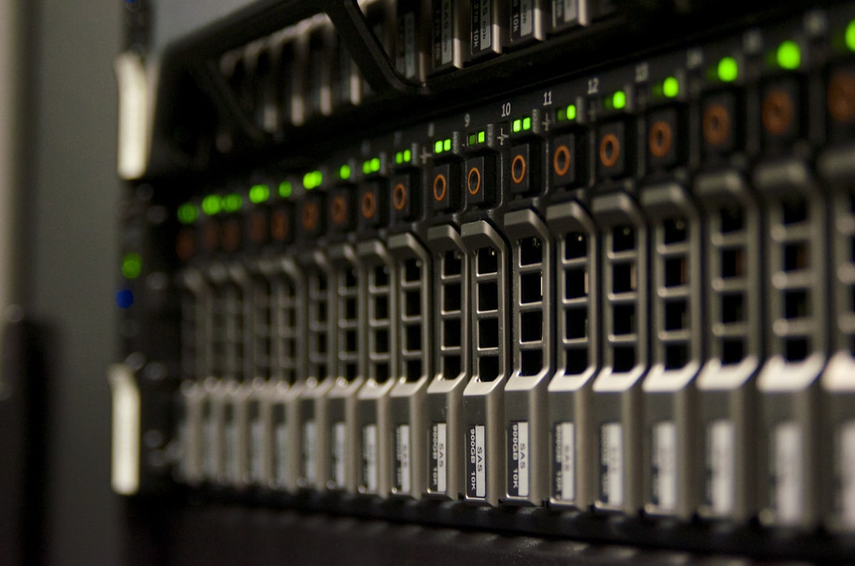 Abstract data center server racks — generic stock imagery representing cloud computing infrastructure