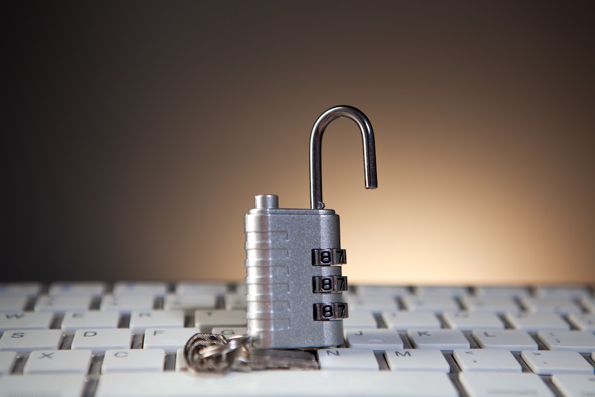 Abstract digital security visualization — generic stock imagery representing credential and data protection concepts